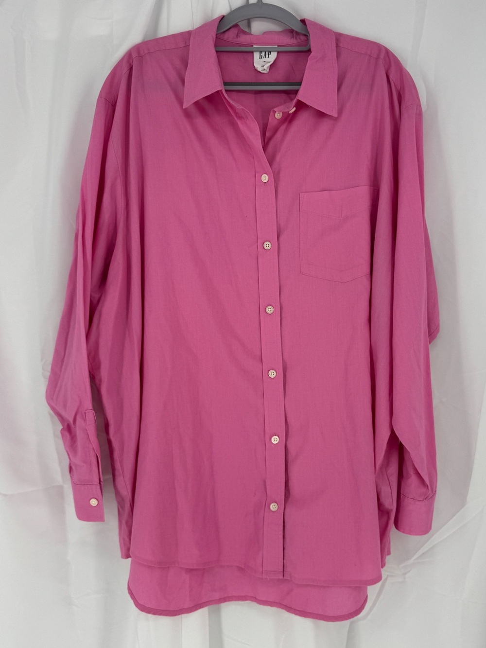 GAP Vibrant Pink Button-Up Shirt